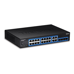 Trendnet TEG-204WS 20-Port Gigabit Web Smart Switch Fiche technique | Fixfr