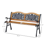 Outsunny 01-0793 50&quot; Outdoor Garden Bench Mode d'emploi