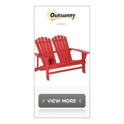 Outsunny 84B-663WT Outside Patio & Backyard Lounge Folding Adirondack Chair Mode d'emploi | Fixfr
