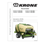 KRONE Fortima V 1500 MC : Notice d'utilisation + IA