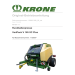 Krone BA VariPack V 165 XC Plus (RP301-11) Mode d'emploi