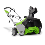 Manuel de l'utilisateur : Greenworks 13A 20in Snow Thrower