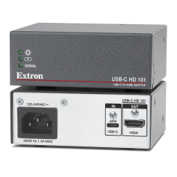 Extron USBC Pro Series spécification | Fixfr