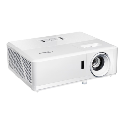Optoma ZK400 4K UHD high brightness laser projector Manuel du propriétaire | Fixfr