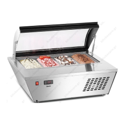 Bartscher 4x6,5L-R Vitrine à Glaces + AI Chat | Fixfr