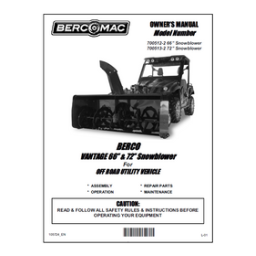 Bercomac 700479 Skidder Manuel du propriétaire | Fixfr