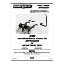 Bercomac 700700-1, 700470-3, 700471-4: Manuel avec IA | Fixfr