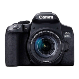 Canon EOS 850D Manuel utilisateur | Fixfr