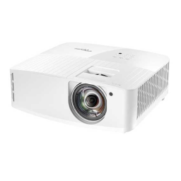 Optoma 4K400STx Short throw projector for classrooms and meeting spaces Manuel du propriétaire | Fixfr