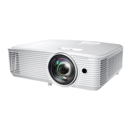 Optoma EH412STx Short throw, bright and compact projector Manuel du propriétaire | Fixfr