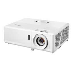 Optoma UHZ50 Smart 4K UHD laser home entertainment projector Manuel du propriétaire | Fixfr