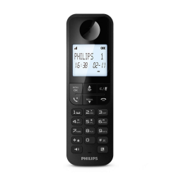 Philips D2752B/12 Téléphone fixe sans fil avec répondeur Manuel utilisateur | Fixfr