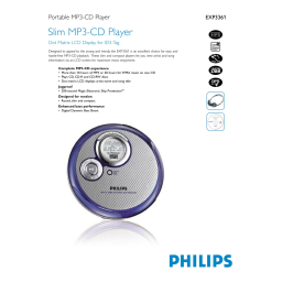 Philips EXP3361/00C Baladeur CD Manuel utilisateur | Fixfr