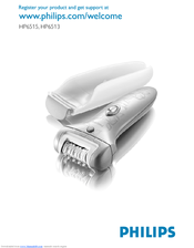 Philips HP6513/00 Satinelle Ice Premium Épilateur Manuel utilisateur | Fixfr