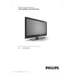 Philips 42PFL7982D/12 T&eacute;l&eacute;viseur Manuel utilisateur