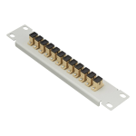 DeLOCK 66783 10&Prime; Fiber Optic Patch Panel 12 Port SC Simplex beige 1U grey Fiche technique