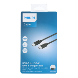 Philips DLC3106C/03 Câble USB-C > USB-C Manuel utilisateur | Fixfr