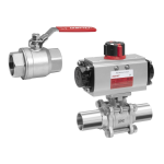 Gemu B20 Manually operated ball valve Mode d'emploi