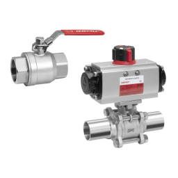 Gemu B46 Pneumatically operated compact flanged ball valve Mode d'emploi | Fixfr