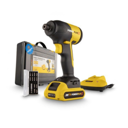 Powerplus POWXB30020 IMPACT SCREWDRIVER 20V Manuel du propriétaire | Fixfr