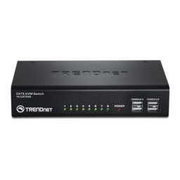 Trendnet TK-CAT508 8-Port CAT5 KVM Switch Fiche technique | Fixfr