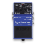 Boss SY-1 Synthesizer Manuel utilisateur