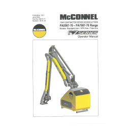 McConnel PA5567-70 / PA6067-70 / PA6567-70 / PA7067-70 Series Mode d'emploi | Fixfr