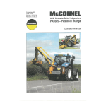 McConnel PA6085 / PA6585 / PA7085 / PA7285 / PA8085 / PA9085 Series Mode d'emploi