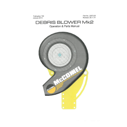 McConnel Debris Blower Mk2 Manuel utilisateur | Fixfr