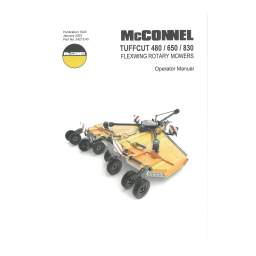 McConnel Tuffcut 480 / 650 / 830 Mode d'emploi | Fixfr