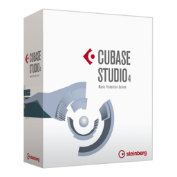 Steinberg Cubase Studio 4 Mode d'emploi | Fixfr
