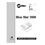 Miller BLUE STAR 3500 HONDA Manuel utilisateur