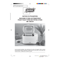Quigg BB 1350.04 Manuel utilisateur | Fixfr