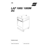 ESAB LAF 1000 / LAF 1000M DC Manuel utilisateur