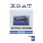 XSAT CD TV360 Manuel utilisateur