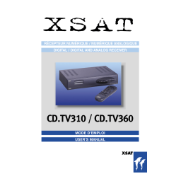 XSAT CD TV360 Manuel utilisateur | Fixfr