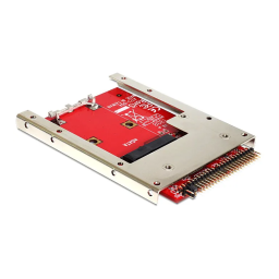 DeLOCK 62495 Konverter IDE 44 Pin > mSATA mit 2.5″ Rahmen - 7 mm Fiche technique | Fixfr