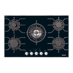 Miele KM 3054-1 (94.2cm) Taque au gaz Manuel du propriétaire | Fixfr