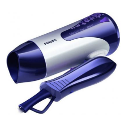 Philips HP8296/00 Sèche-cheveux de voyage Manuel utilisateur | Fixfr
