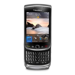Blackberry Torch 9800 v6.0 Mode d'emploi | Fixfr