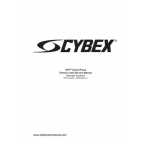 Cybex International 13000 CHEST PRESS Manuel utilisateur