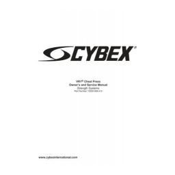 Cybex International 13000 CHEST PRESS Manuel utilisateur | Fixfr