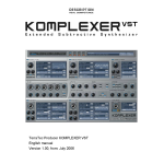 Terratec KOMPLEXER Manual Manuel utilisateur