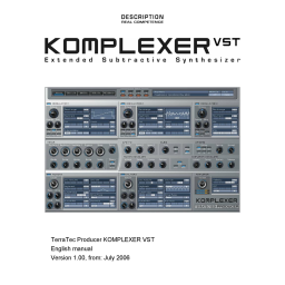 KOMPLEXER Manual