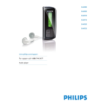 Philips SA4025/02 Baladeur audio &agrave; m&eacute;moire flash Manuel utilisateur