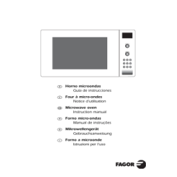 Fagor MW3_245GEX Manuel utilisateur | Fixfr