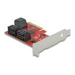 DeLOCK 89042 6 port SATA PCI Express x4 Card - Low Profile Form Factor Fiche technique