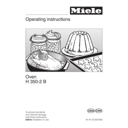 Miele H350 Manuel utilisateur | Fixfr