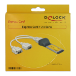 DeLOCK 66212 Express Card to 2 x Serial Fiche technique