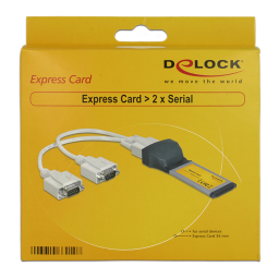 DeLOCK 66212 Express Card to 2 x Serial Fiche technique | Fixfr